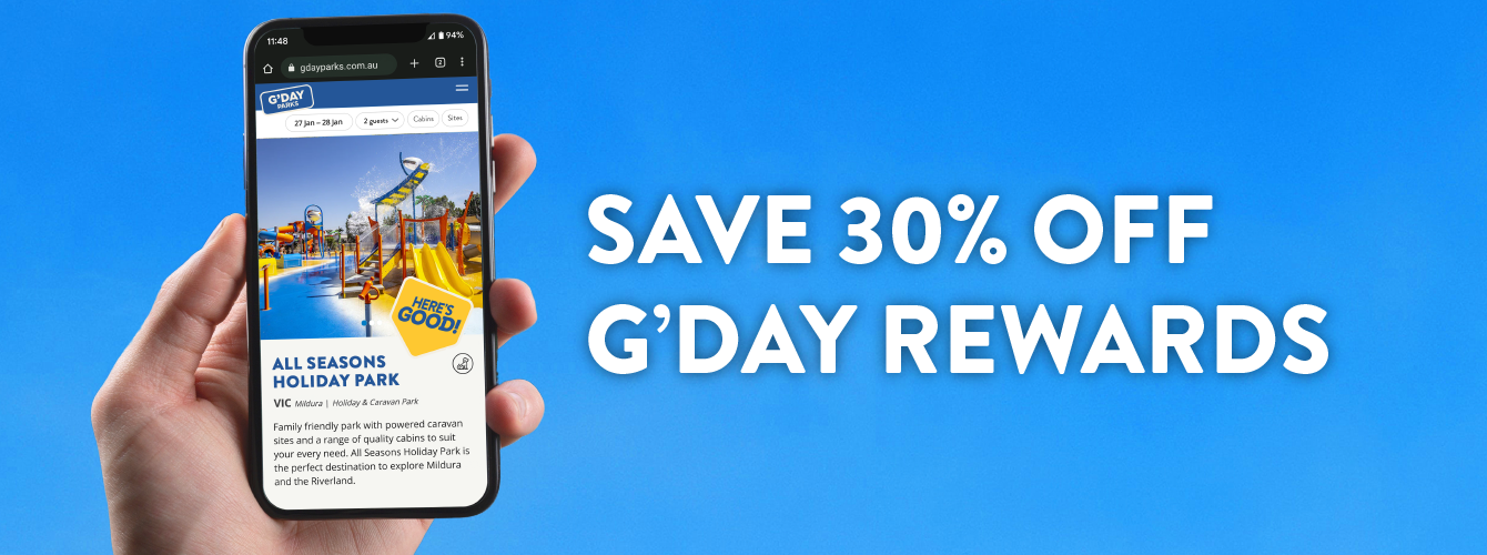 G’day Rewards is your essential travel membership, offering discounted stays at over 300 G’day
