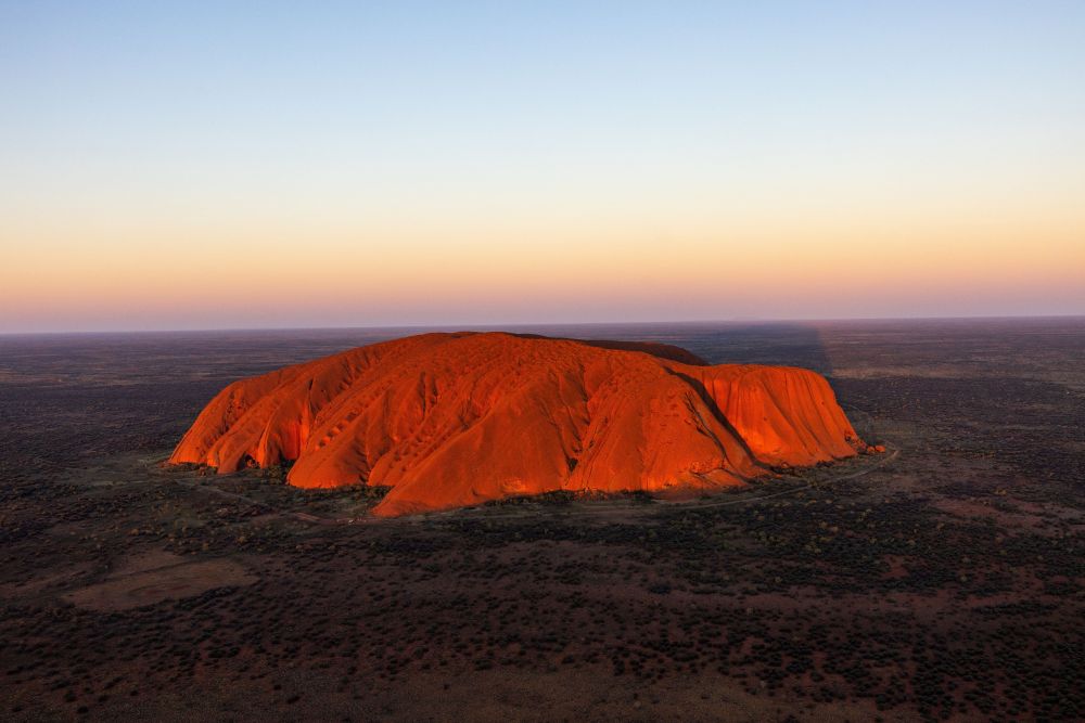 Uluru from the air