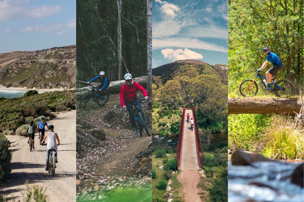 Bike Trails Collage