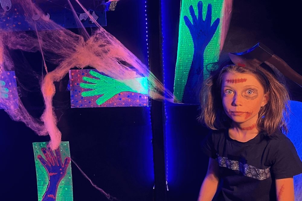 Glow in the dark Halloween art