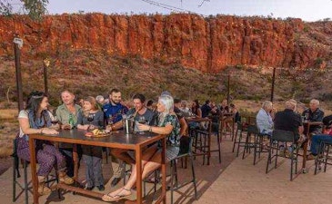 Image of Glen Helen Resort outback dining.