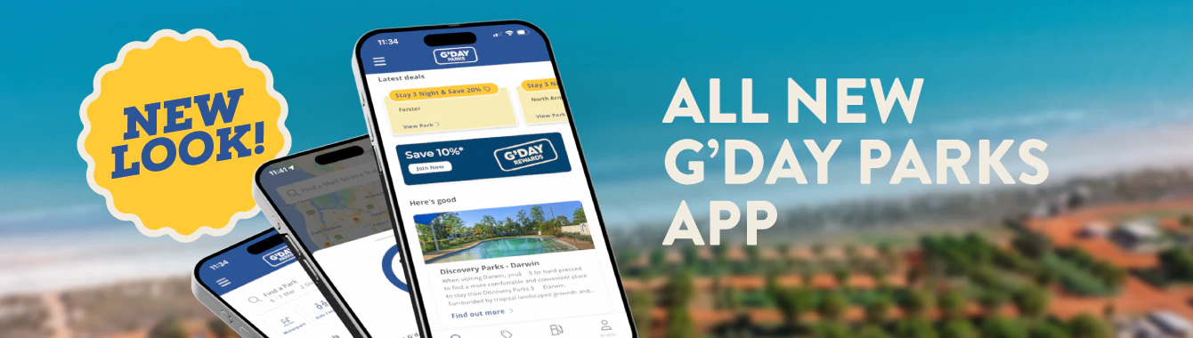 Download the new G'day Parks app