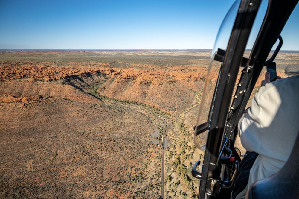 Helicopter aerial of Kings Canyon